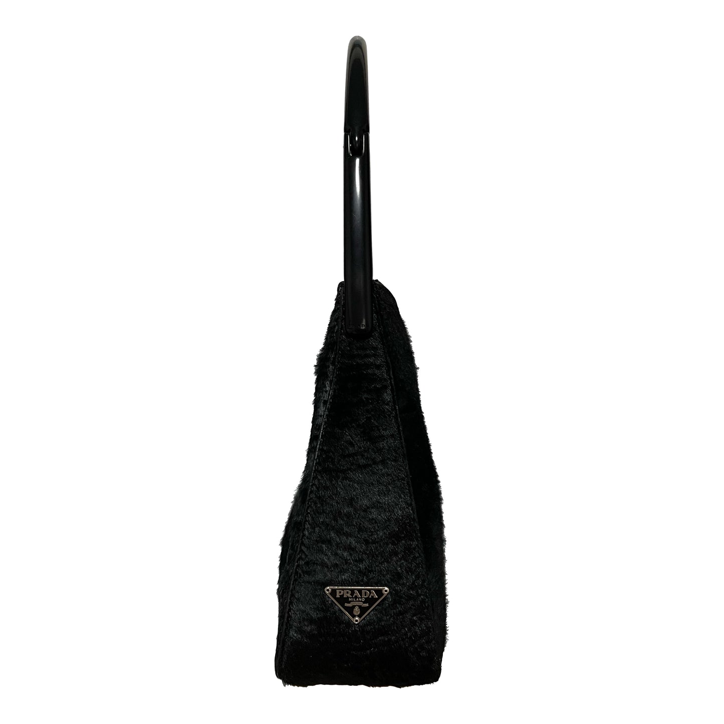 PRADA Unborn Calf Fur Hand Bag