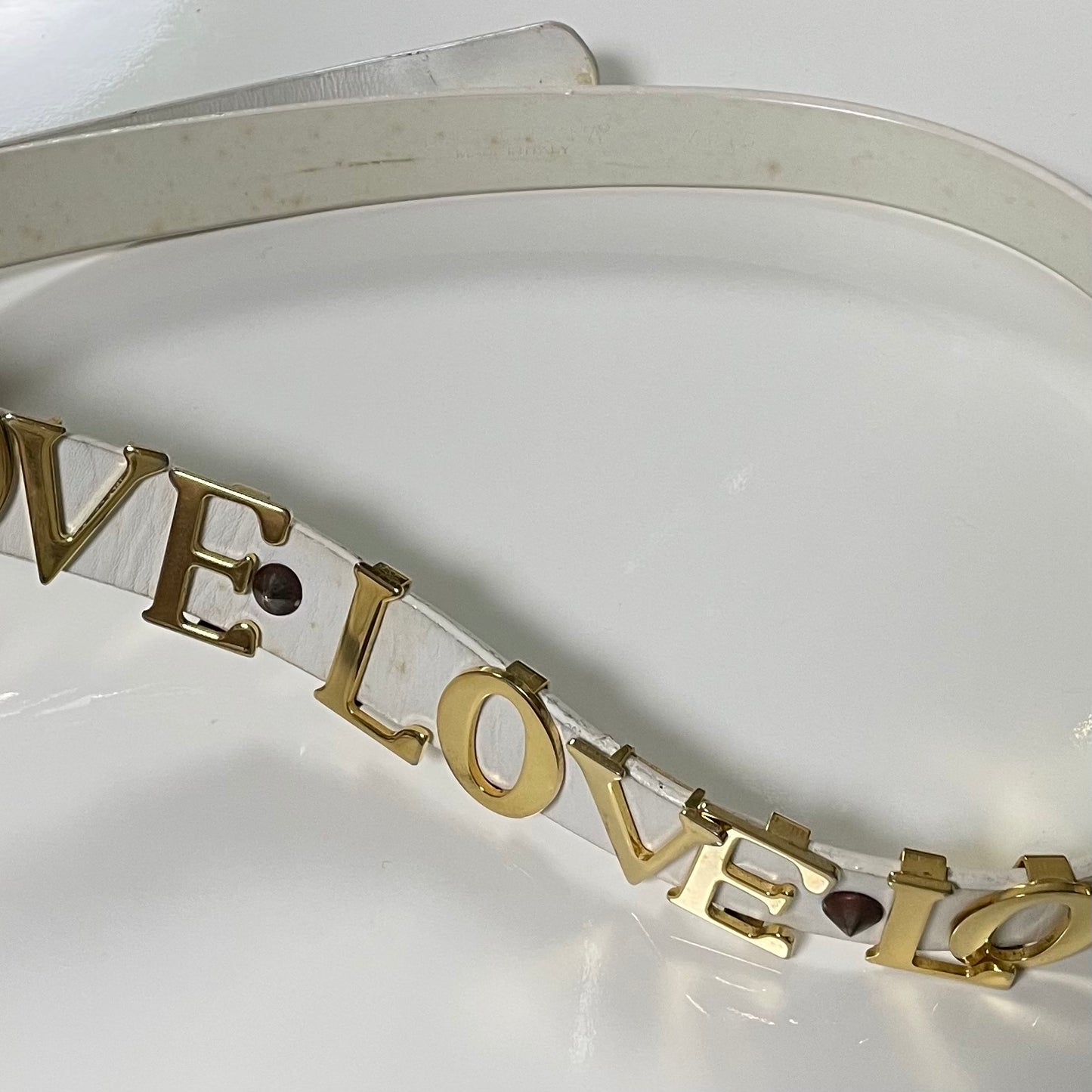 DOLCE&GABBANA Spring Summer 2003 "Love" Leather Belt