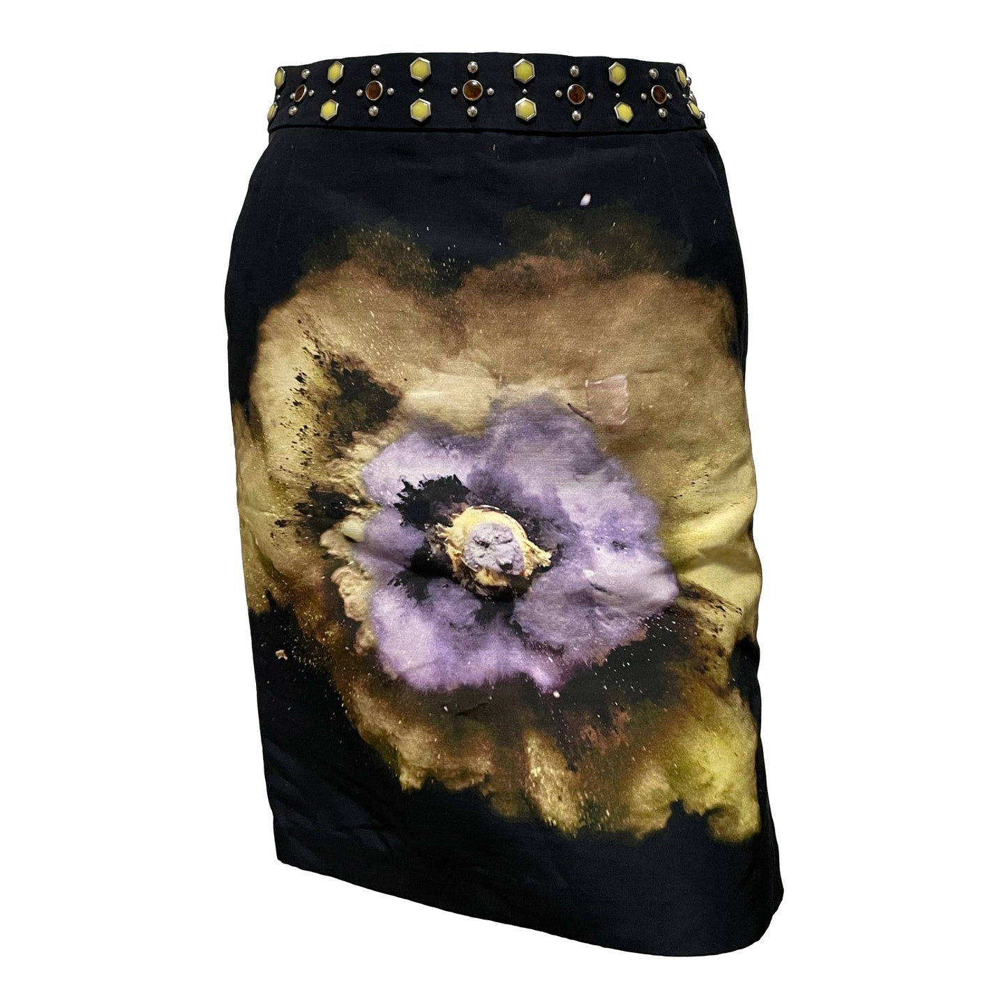 UNDERCOVER Spring Summer 2016 "Greatest" Flower Print Studs Skirt