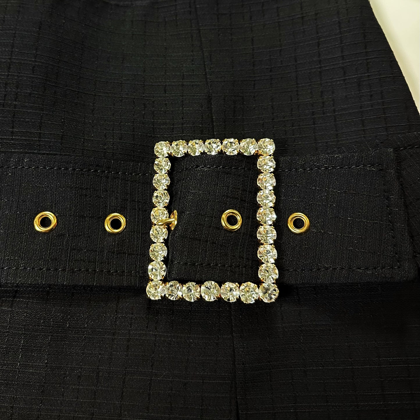 DOLCE&GABBANA Fall Winter 2001 Swarovski Buckle Mini Skirt