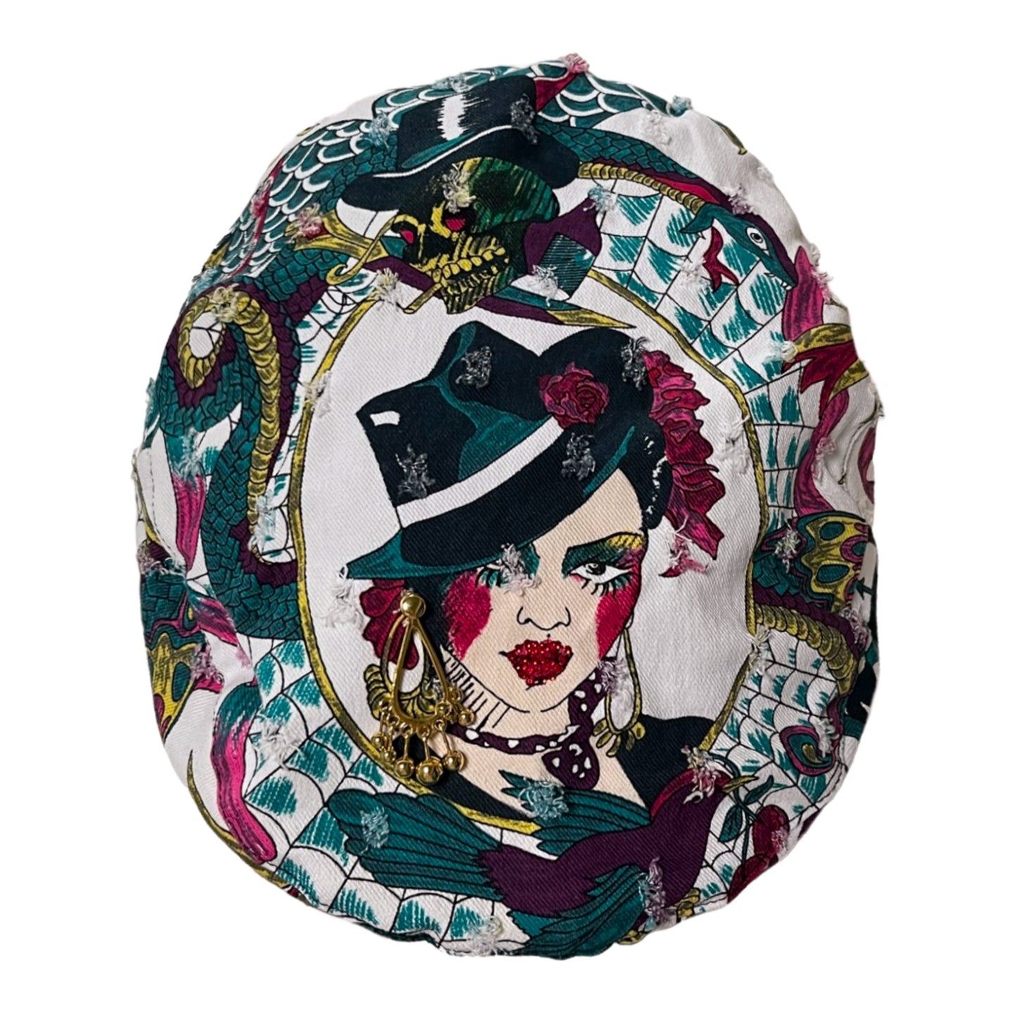 CHRISTIAN DIOR Spring Summer 2004 Gitane Tatoo Print Casquette