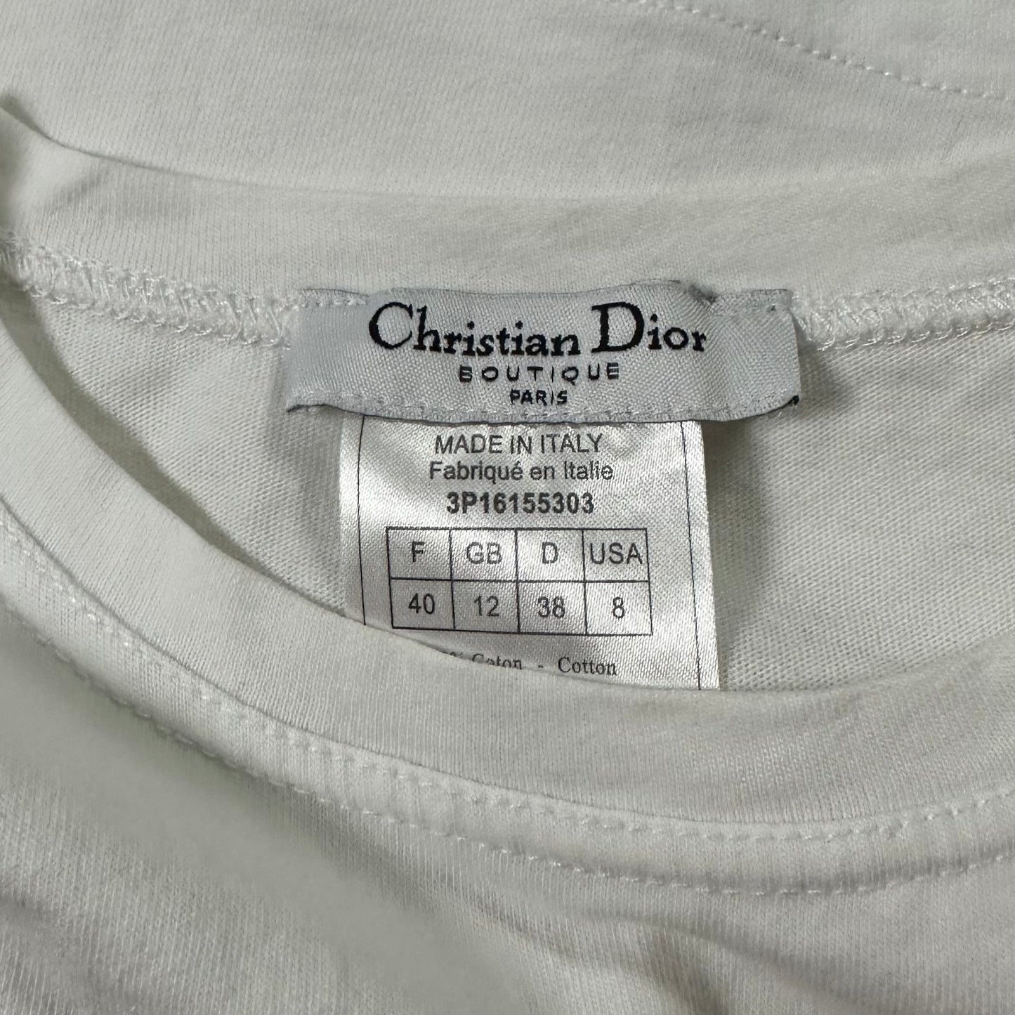 CHRISTIAN DIOR Fall Winter 2003 "J'ADORE DIOR" Patchwork Tank Top
