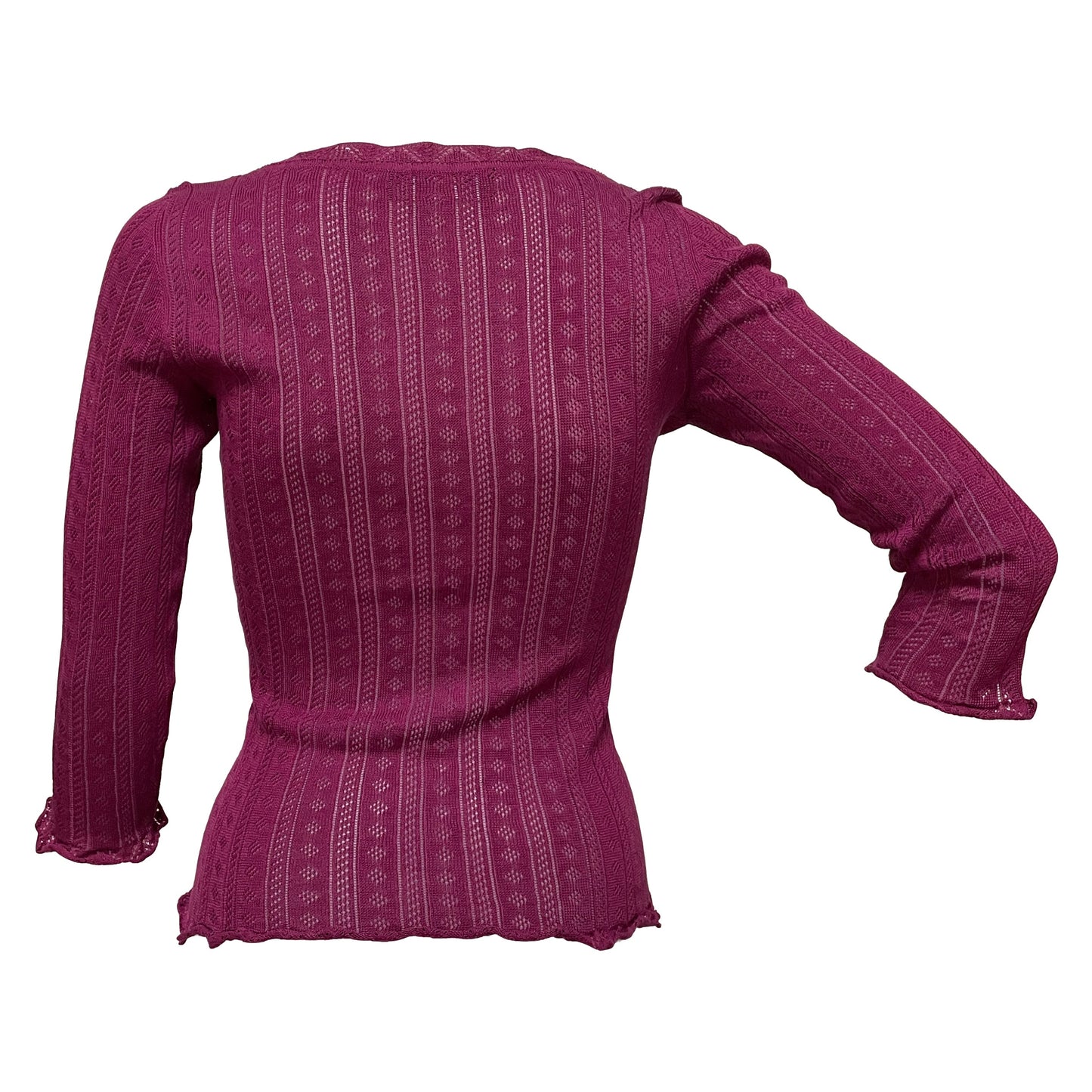 DOLCE&GABBANA Three-Quarter Sleeve Knit Cardigan