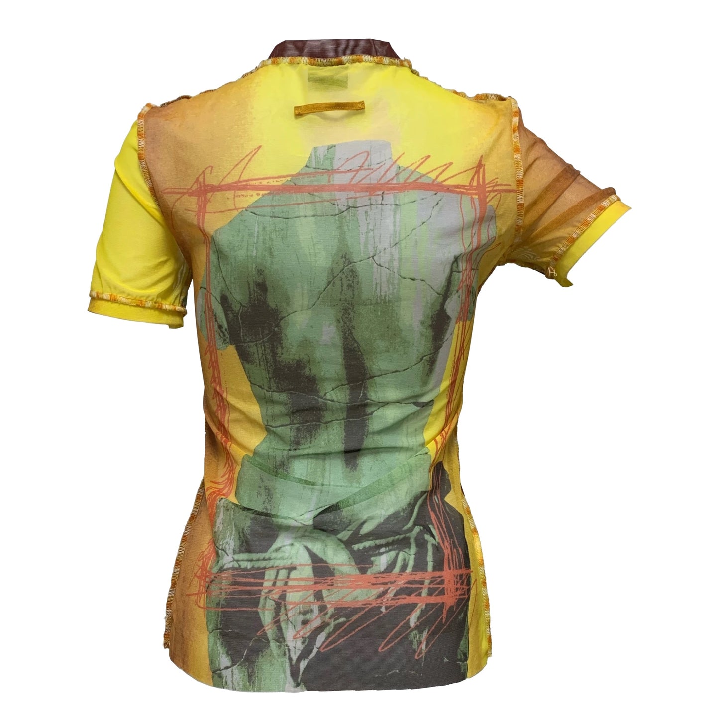 JEAN PAUL GAULTIER Spring Summer 1999 Venus De Milo Mesh T-Shirt