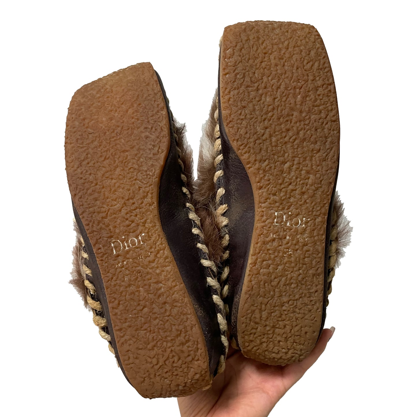 CHRISTIAN DIOR Fall Winter 2002 Fur Short Boots