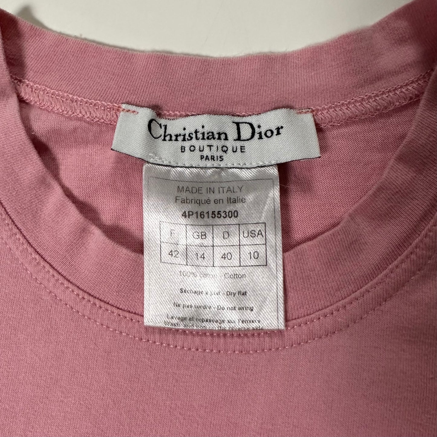 CHRISTIAN DIOR Fall Winter 2004 "J'ADORE DIOR" Tank Top