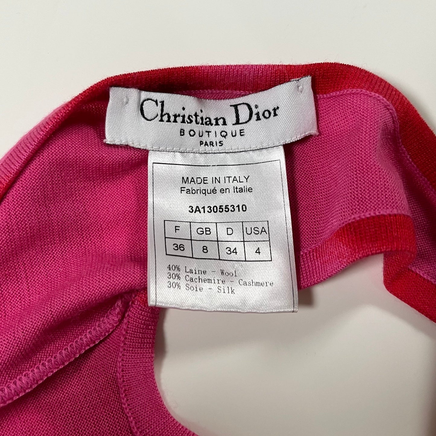 CHRISTIAN DIOR Spring Summer 2003 Tie-Dye Tank Top