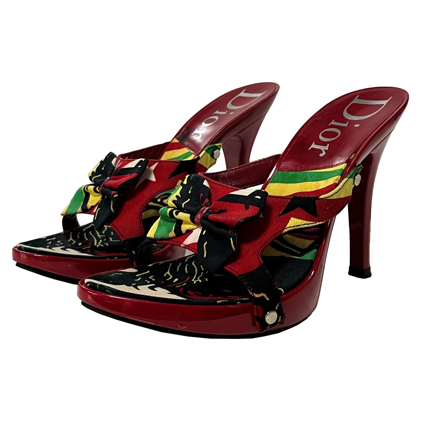 CHRISTIAN DIOR Spring Summer 2004 Rasta Mania Sandals