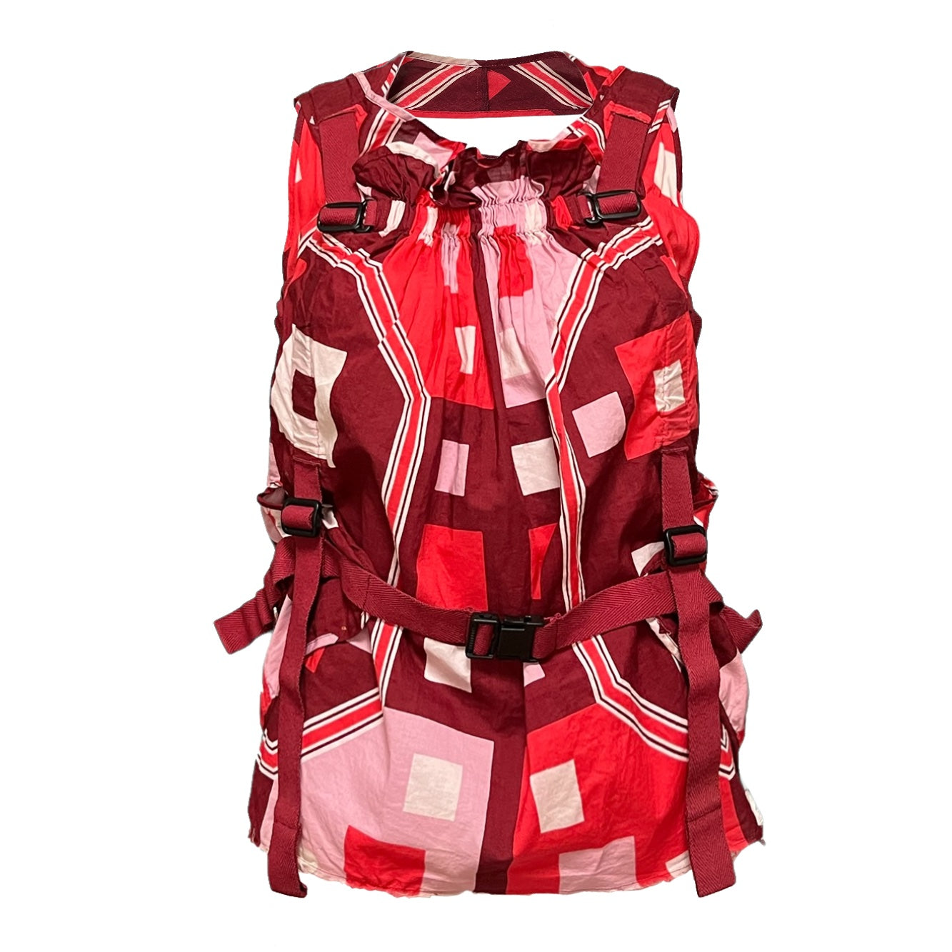 JUNYA WATANABE Spring Summer 2003 Geometric Print Parachute Top