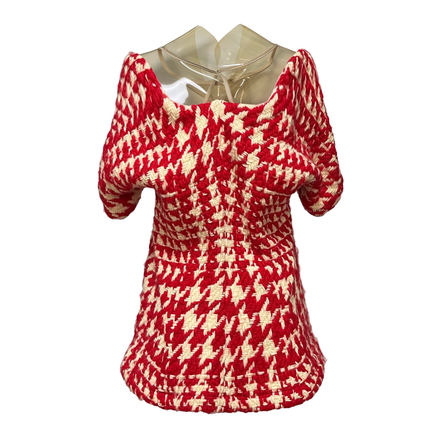 JUNYA WATANABE Fall Winter 2001 PVC Houndstooth Knit Top