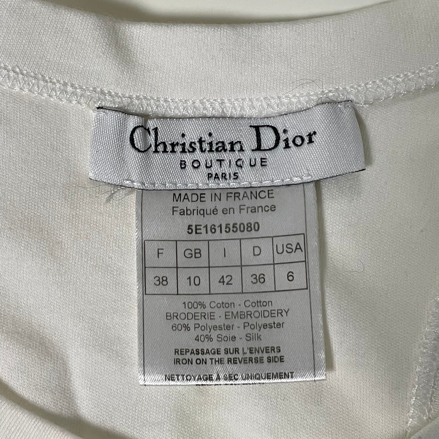 CHRISTIAN DIOR Spring Summer 2005 Not War Tank Top