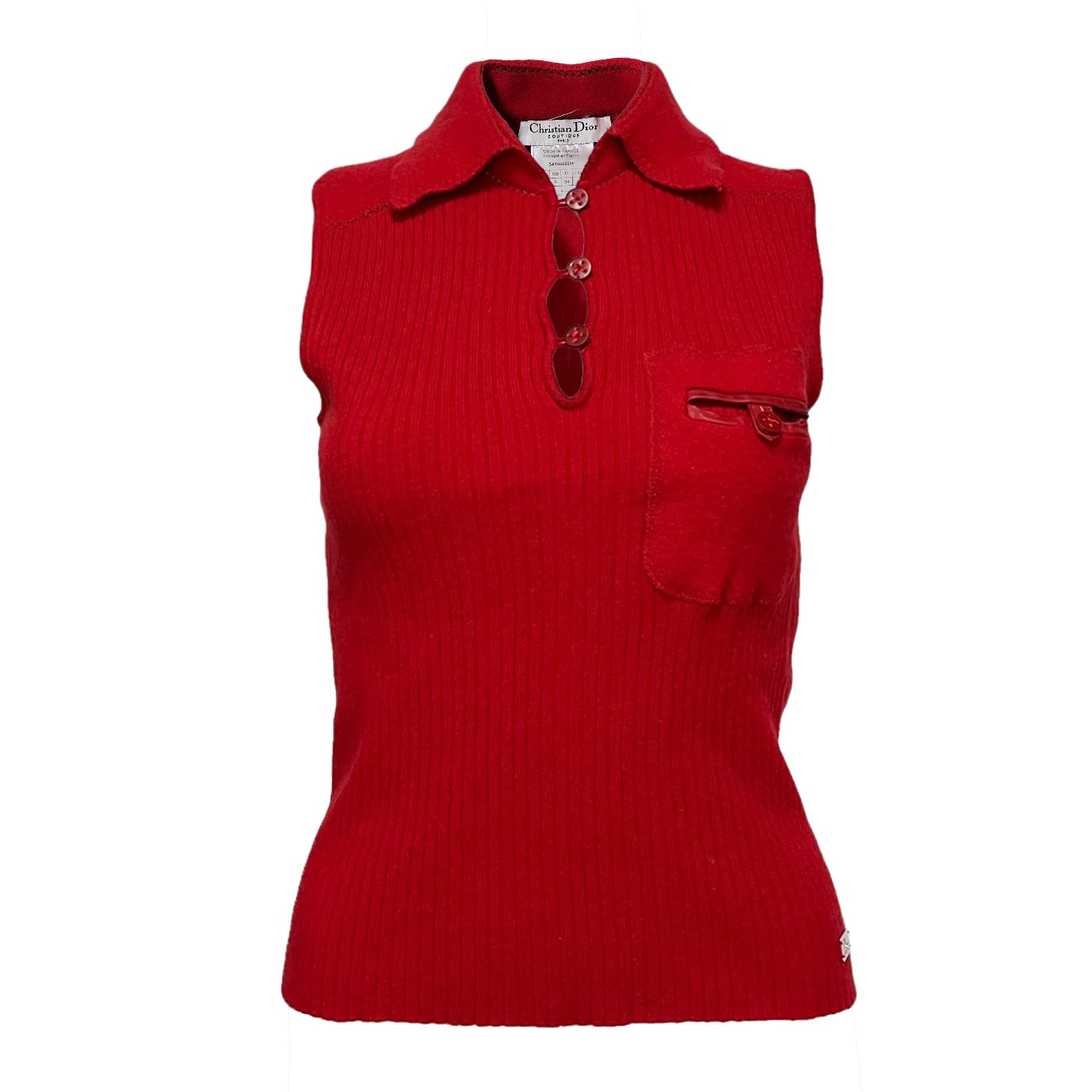 CHRISTIAN DIOR Fall Winter 2003 Knit Sleeveless Top
