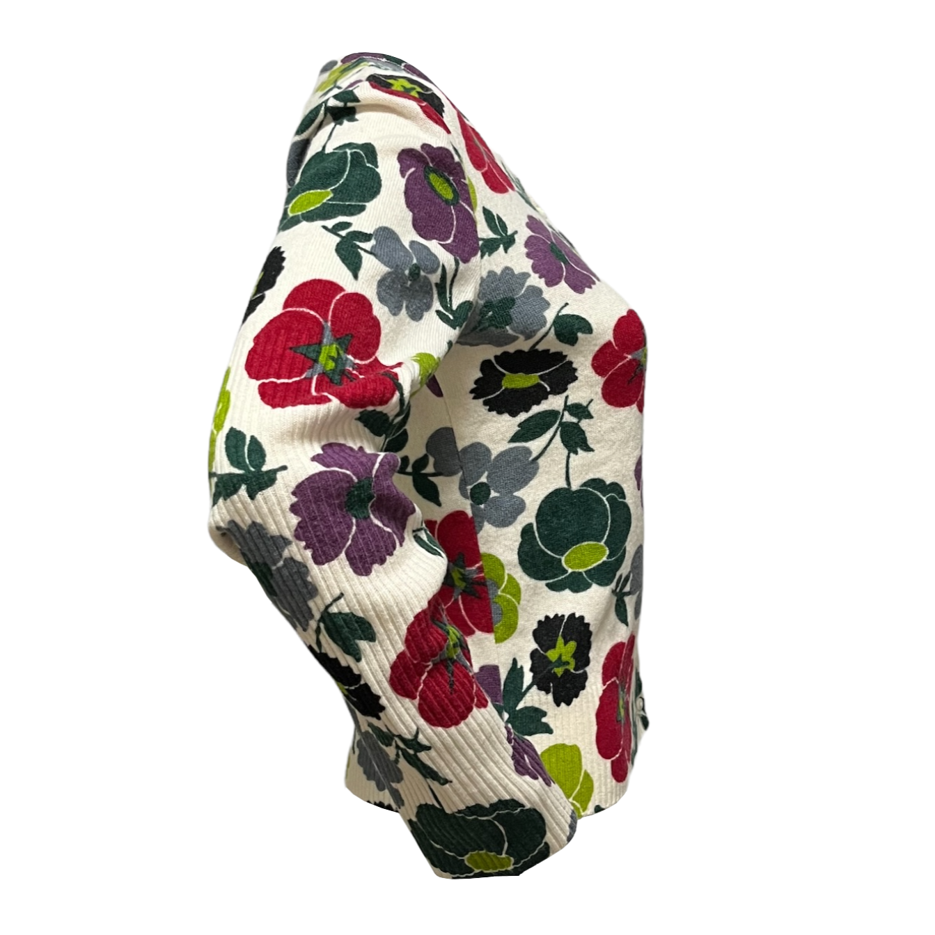 CHRISTIAN DIOR Fall Winter 2001 Floral Print Knit Cardigan