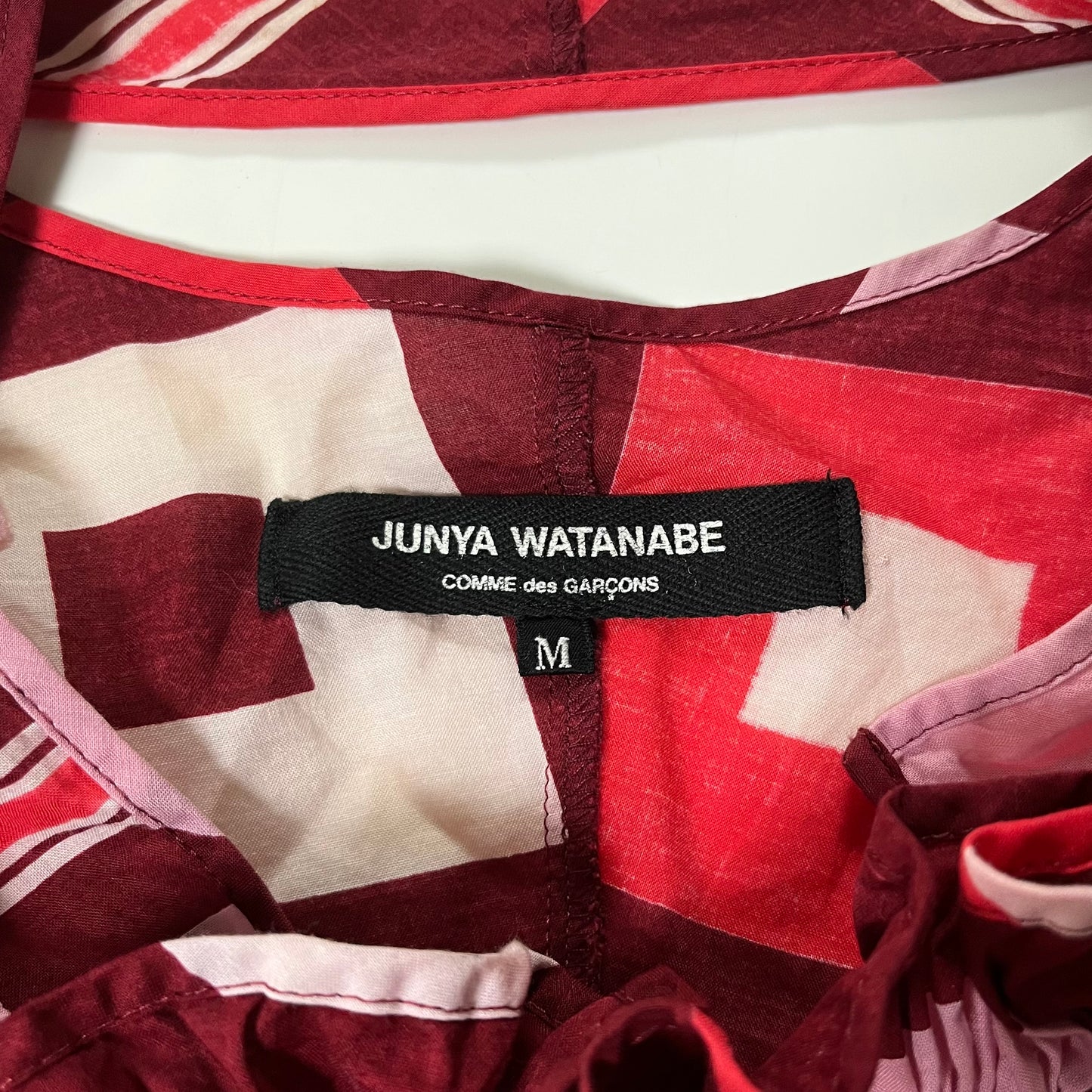 JUNYA WATANABE Spring Summer 2003 Geometric Print Parachute Top