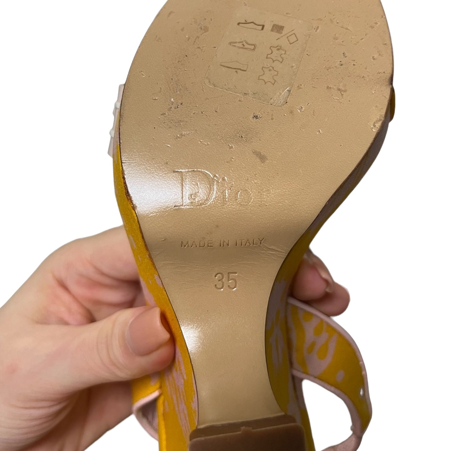 CHRISTIAN DIOR Spring Summer 2004 Surf Chick Floral Print Sandals