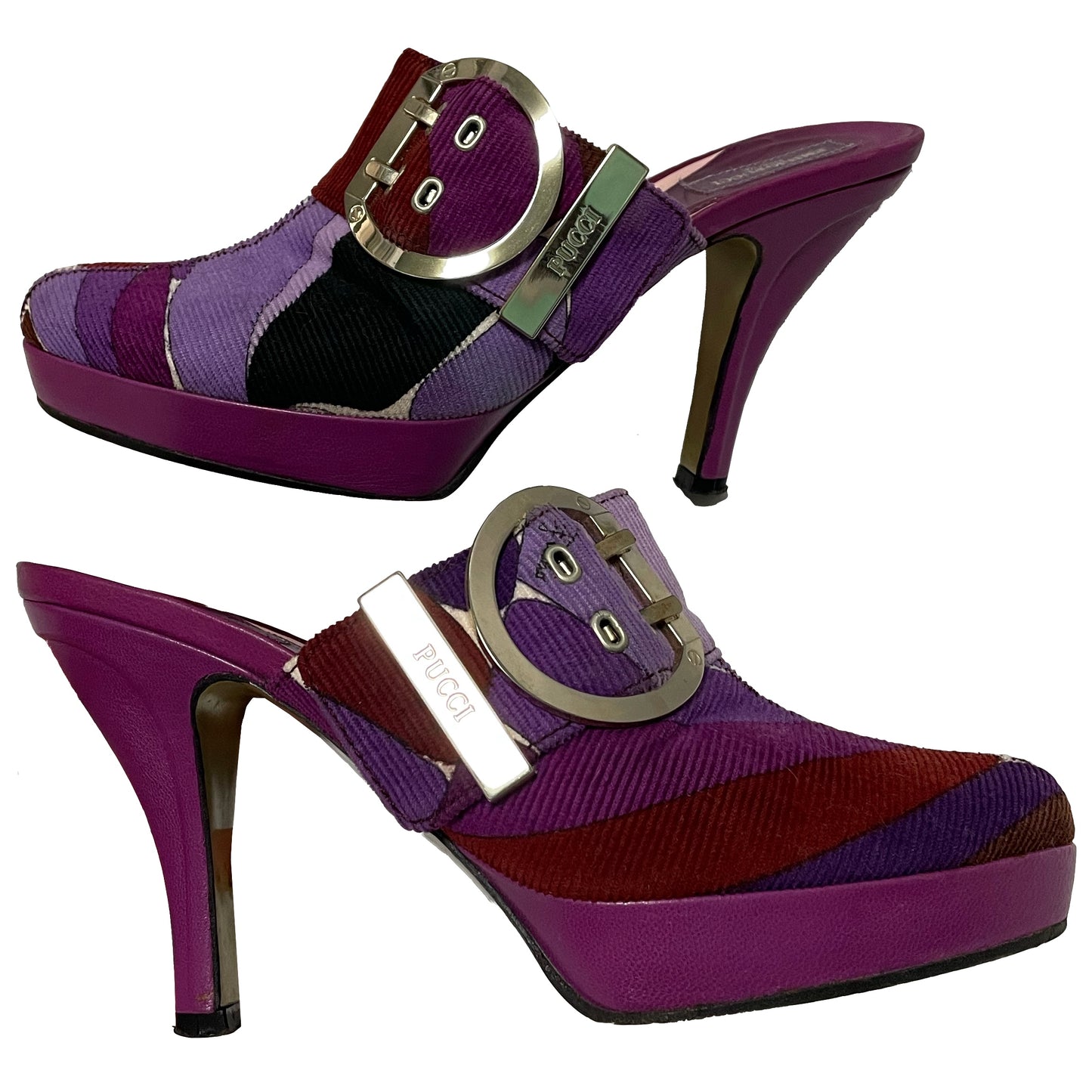 EMILIO PUCCI Fall Winter 2005 Corduroy Mules