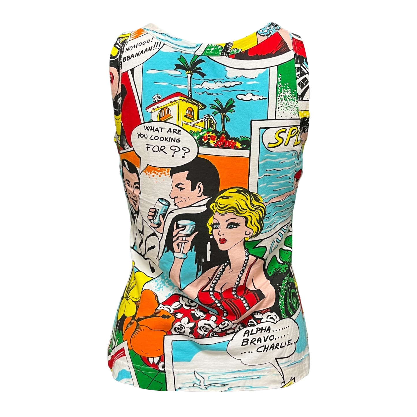 DOLCE&GABBANA Spring Summer 2004 Comic Print Tank Top