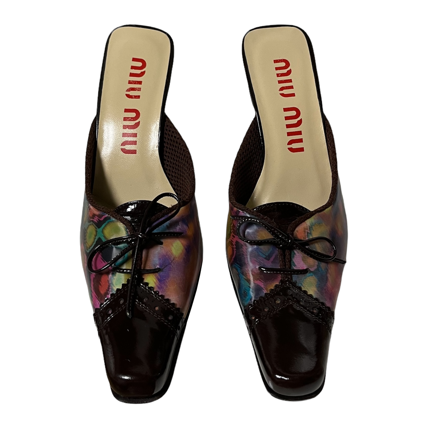 MIU MIU Fall Winter 1999 Holographic Mesh Mules