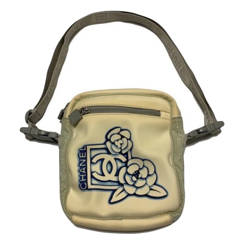 CHNEL Sport Spring Summer 2005 Camellia Print Shoulder Bag