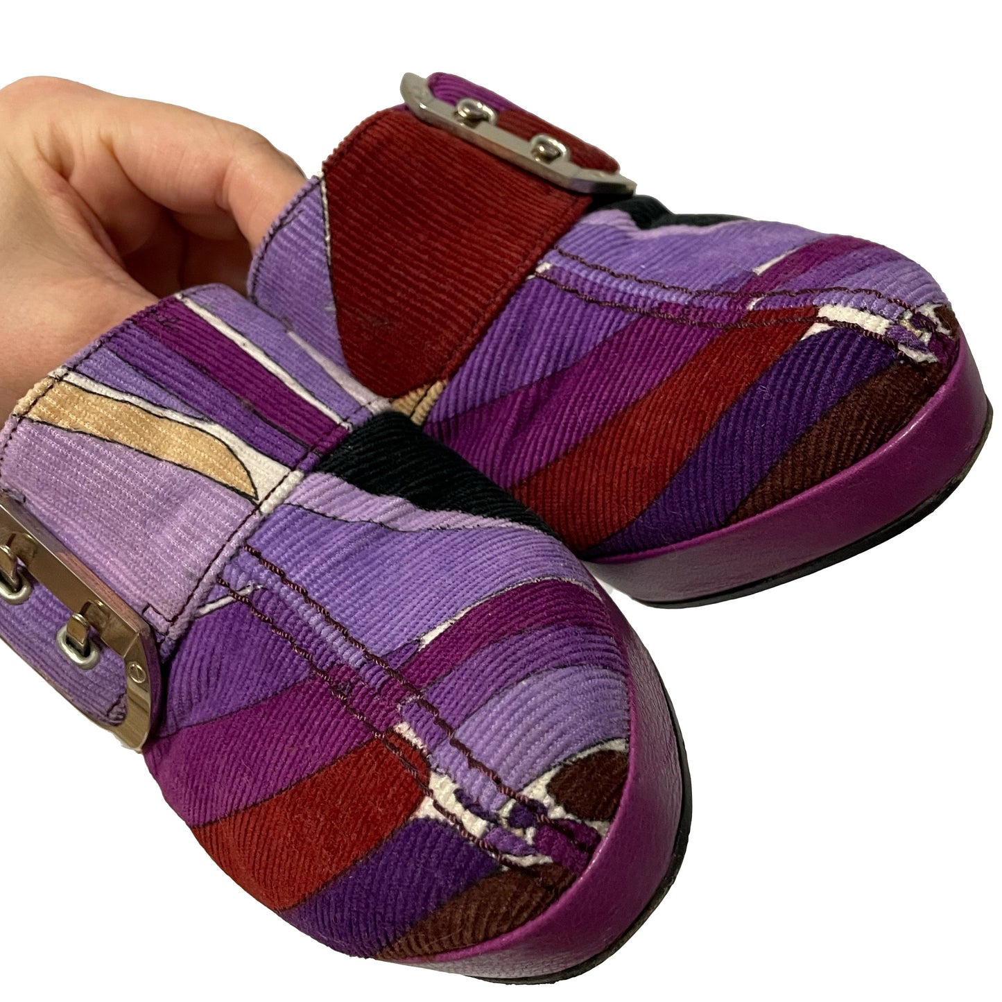 EMILIO PUCCI Fall Winter 2005 Corduroy Mules