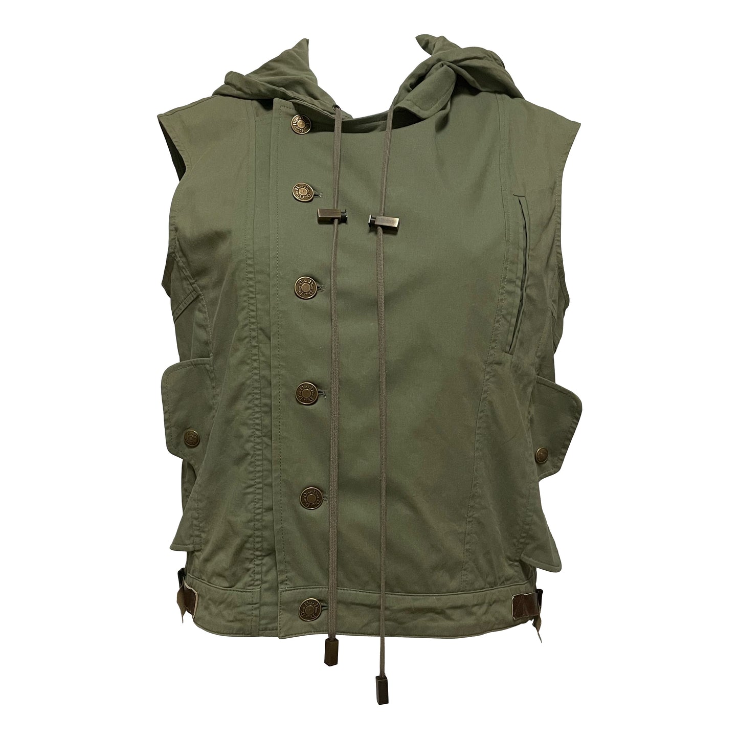 CHRISTIAN DIOR Spring Summer 2003 Leather Buckle Vest