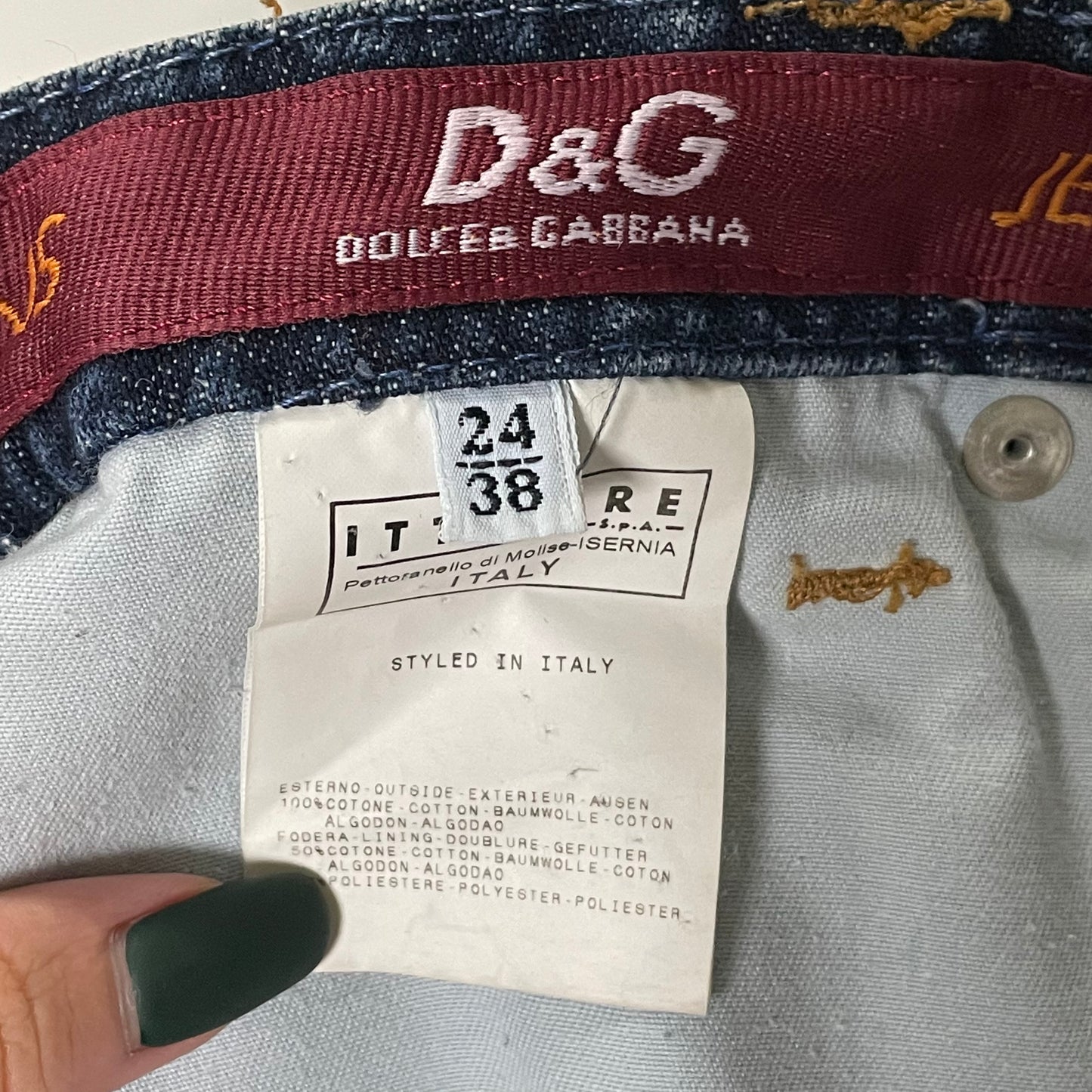 D&G Patchwork Denim Mini Skirt