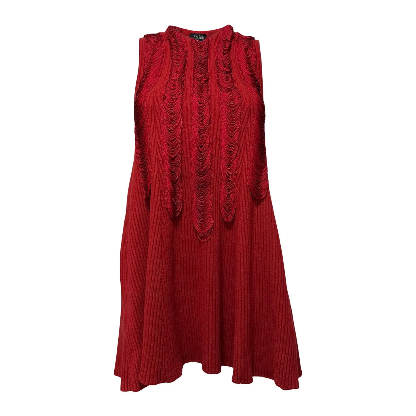 JEAN PAUL GAULTIER Spring Summer 2002 Fringed Sleeveless Knit Top