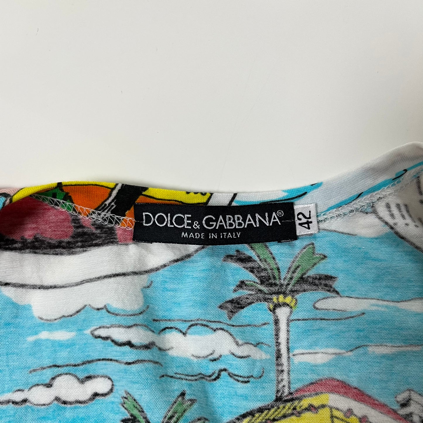 DOLCE&GABBANA Spring Summer 2004 Comic Print Tank Top