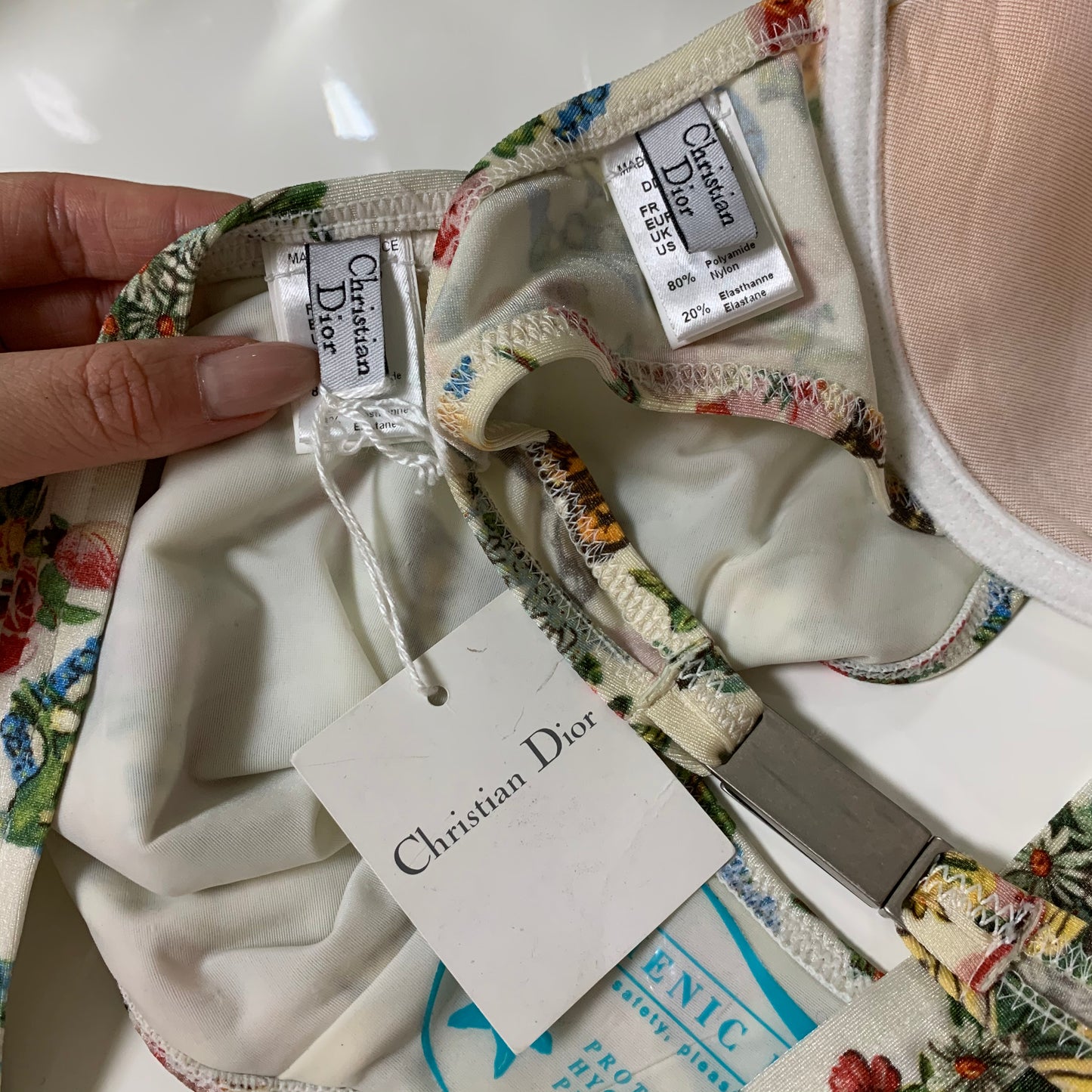 CHRISTIAN DIOR Spring Summer 2002 Floral Print Bikini
