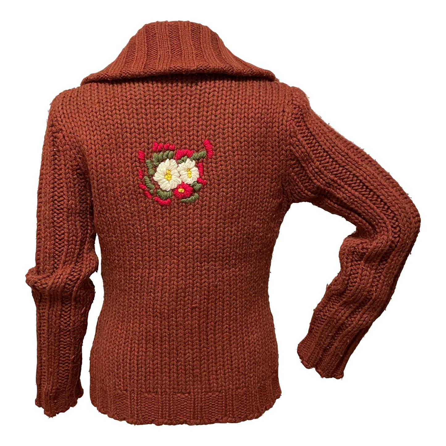 D&G Fall Winter 2002 Embroidered Floral Knit Cardigan