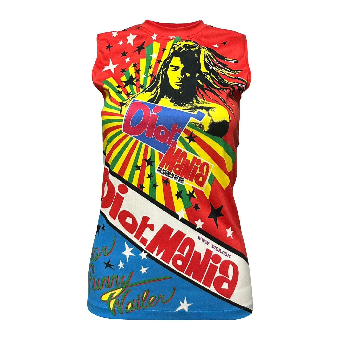 CHRISTIAN DIOR Spring Summer 2004 Rasta Mania Bob Marley Tank Top