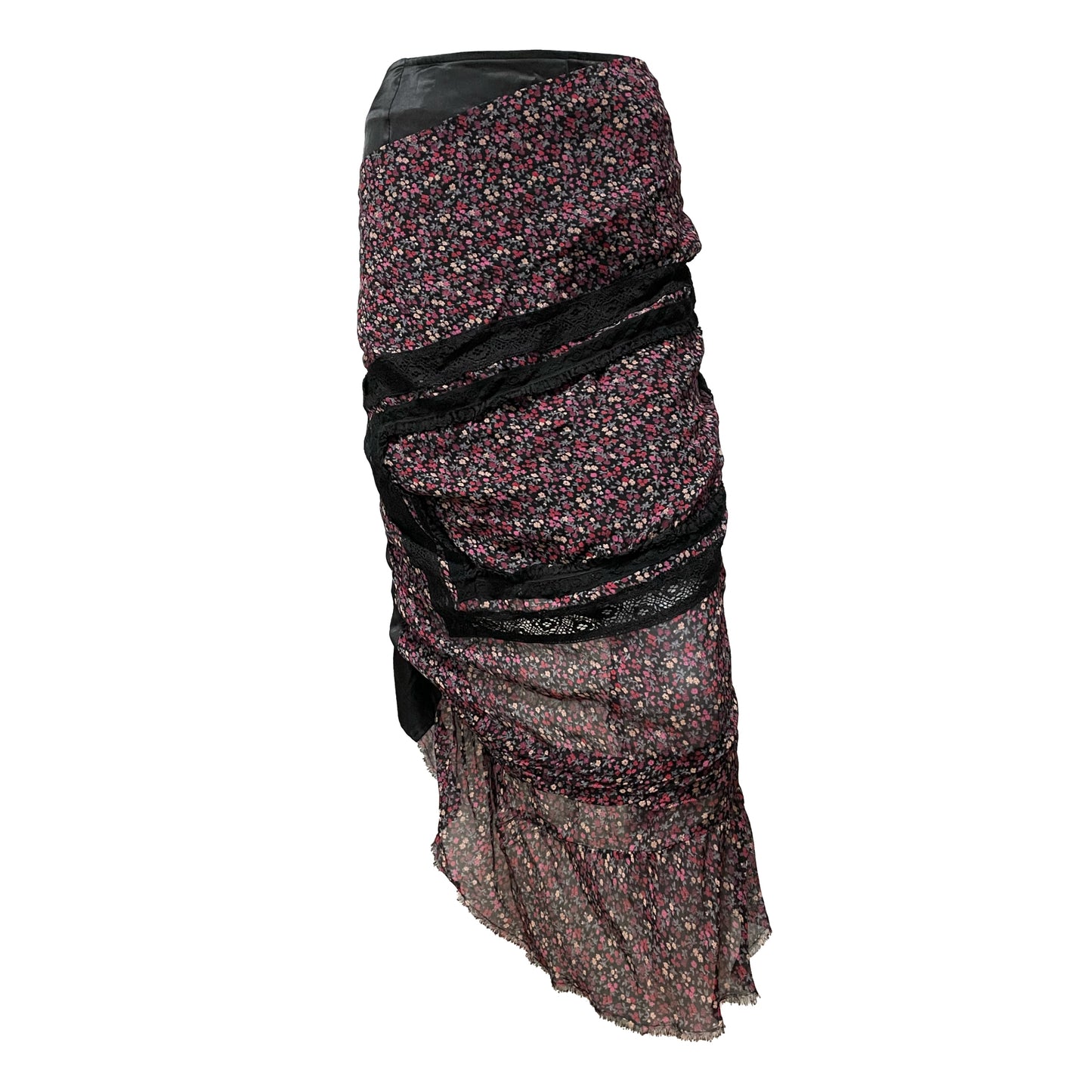 JUNYA WATANABE Fall Winter 2007 Floral Asymmetric Long Skirt