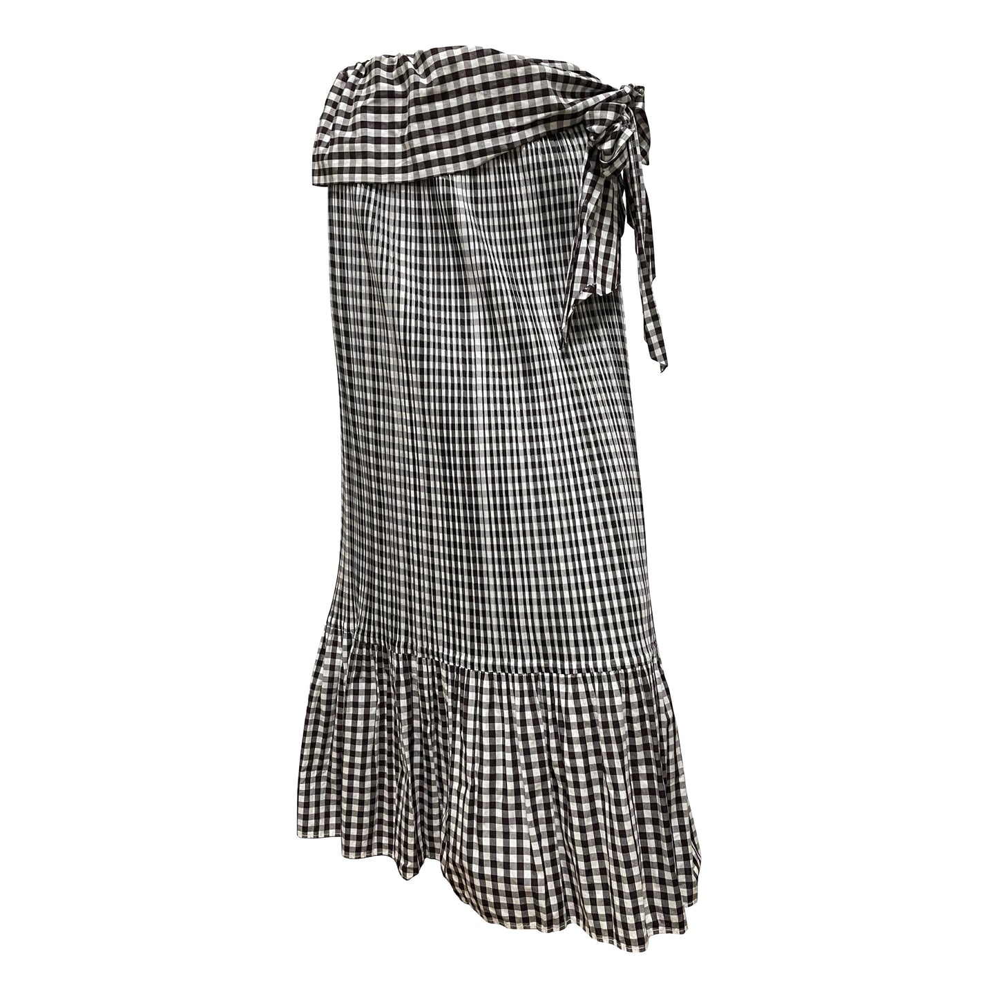 PLEATS PLEASE ISSEY MIYAKE Checkered Long Skirt