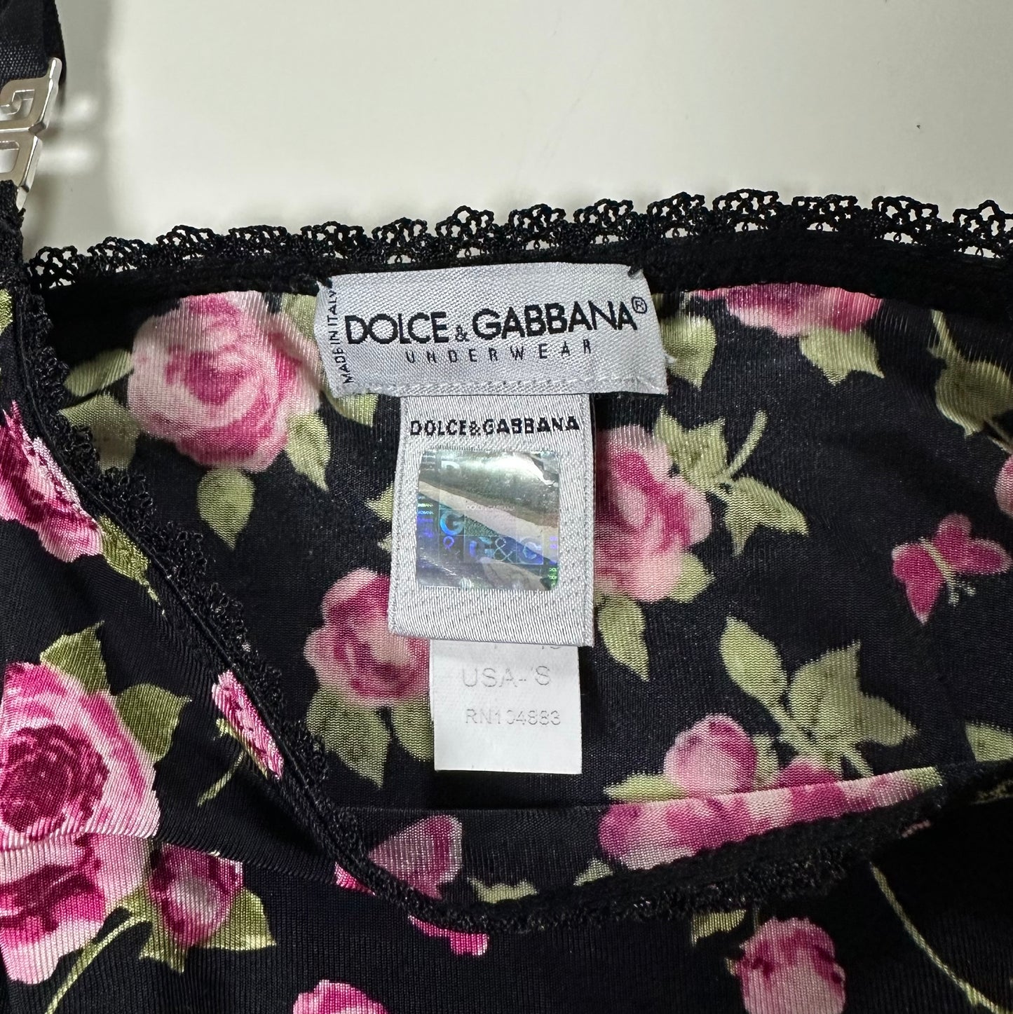 DOLCE&GABBANA Roses and Butterfly Print Camisole