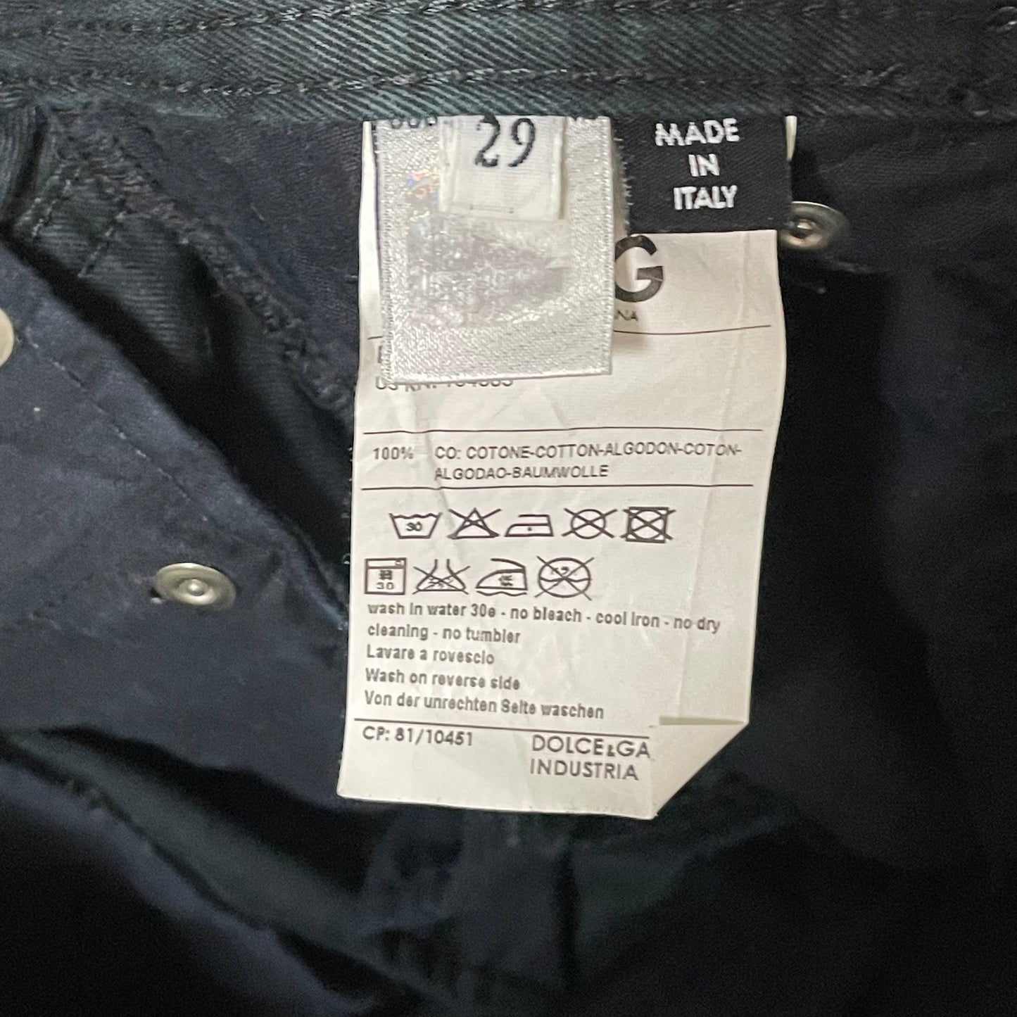 D&G Spring Summer 2008 Zippered Pants