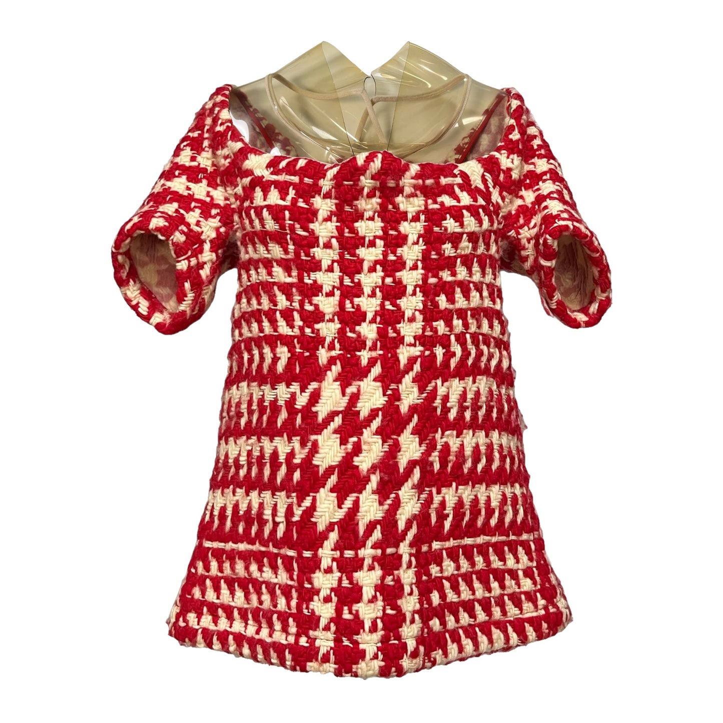 JUNYA WATANABE Fall Winter 2001 PVC Houndstooth Knit Top