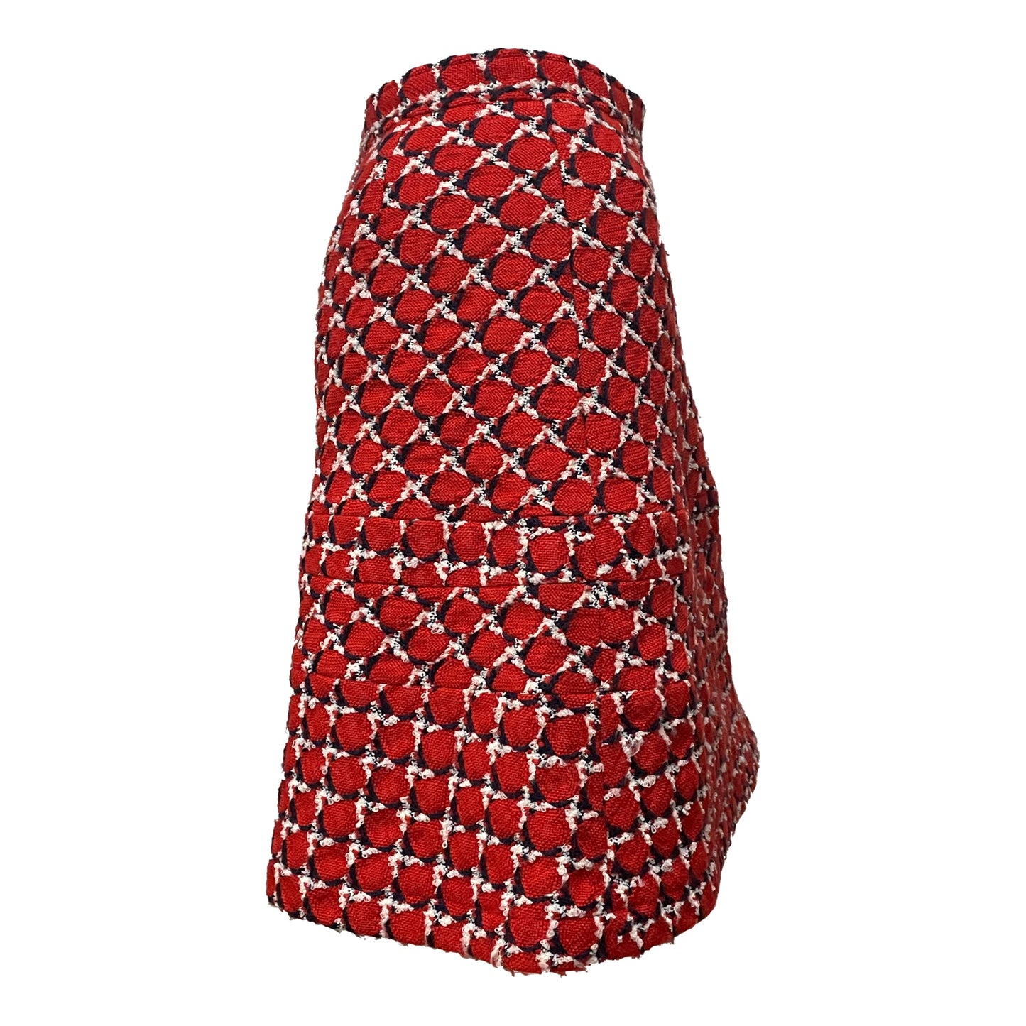 JUNYA WATANABE Fall Winter 2001 Check Tweed Flared Midi Skirt