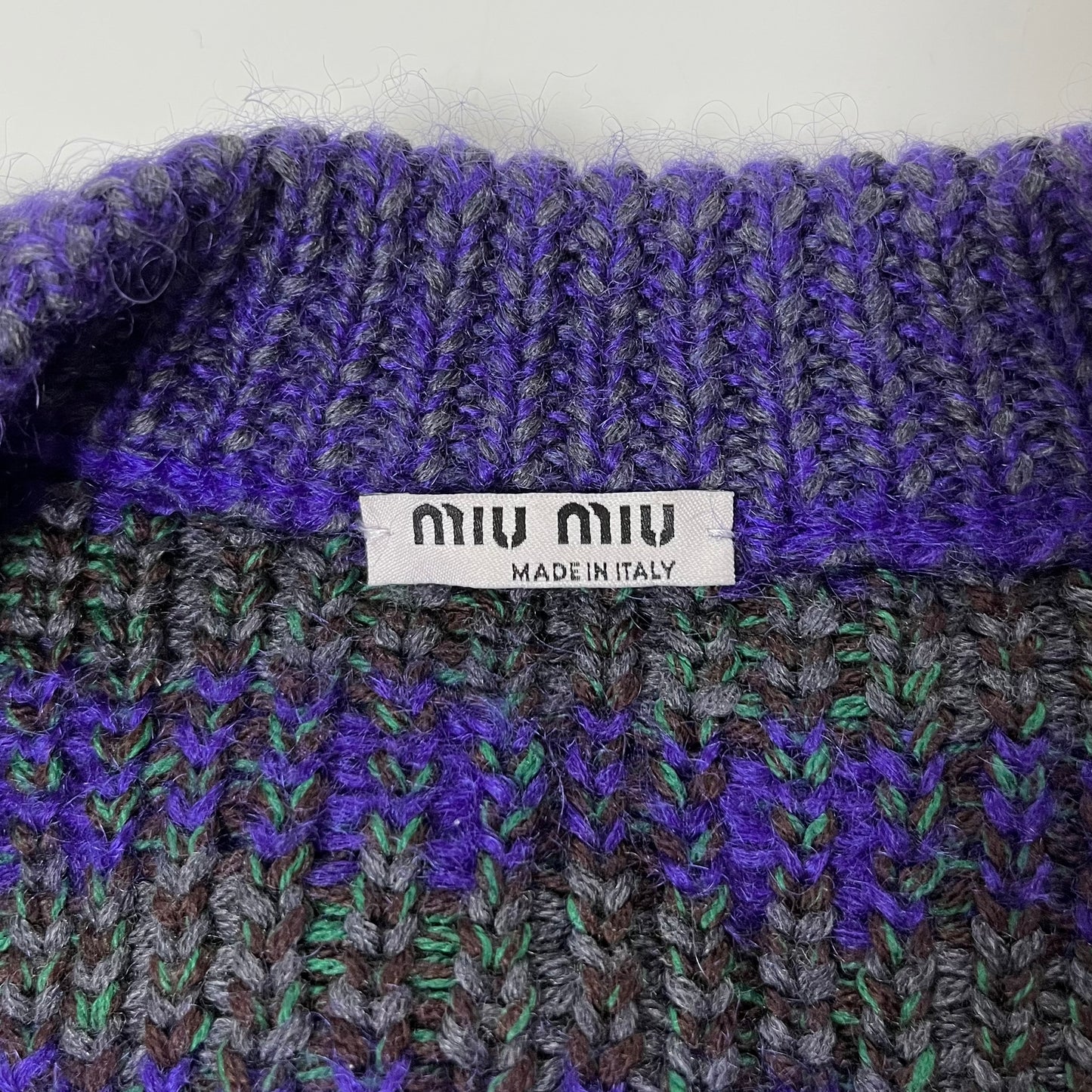 MIU MIU Pre Fall 2016 Cropped Knit Cardigan
