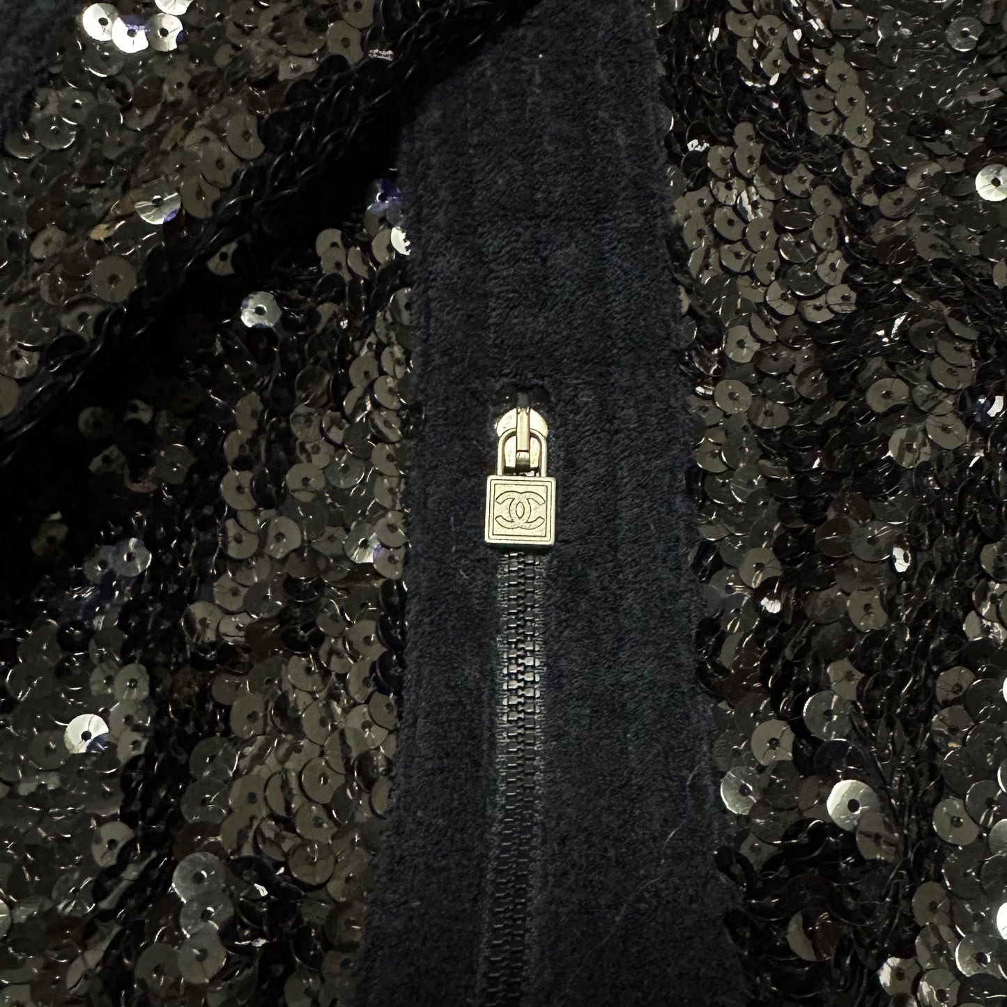 CHANEL Sport Resort 2008 Sequin Embellished Terry Cloth Jacket