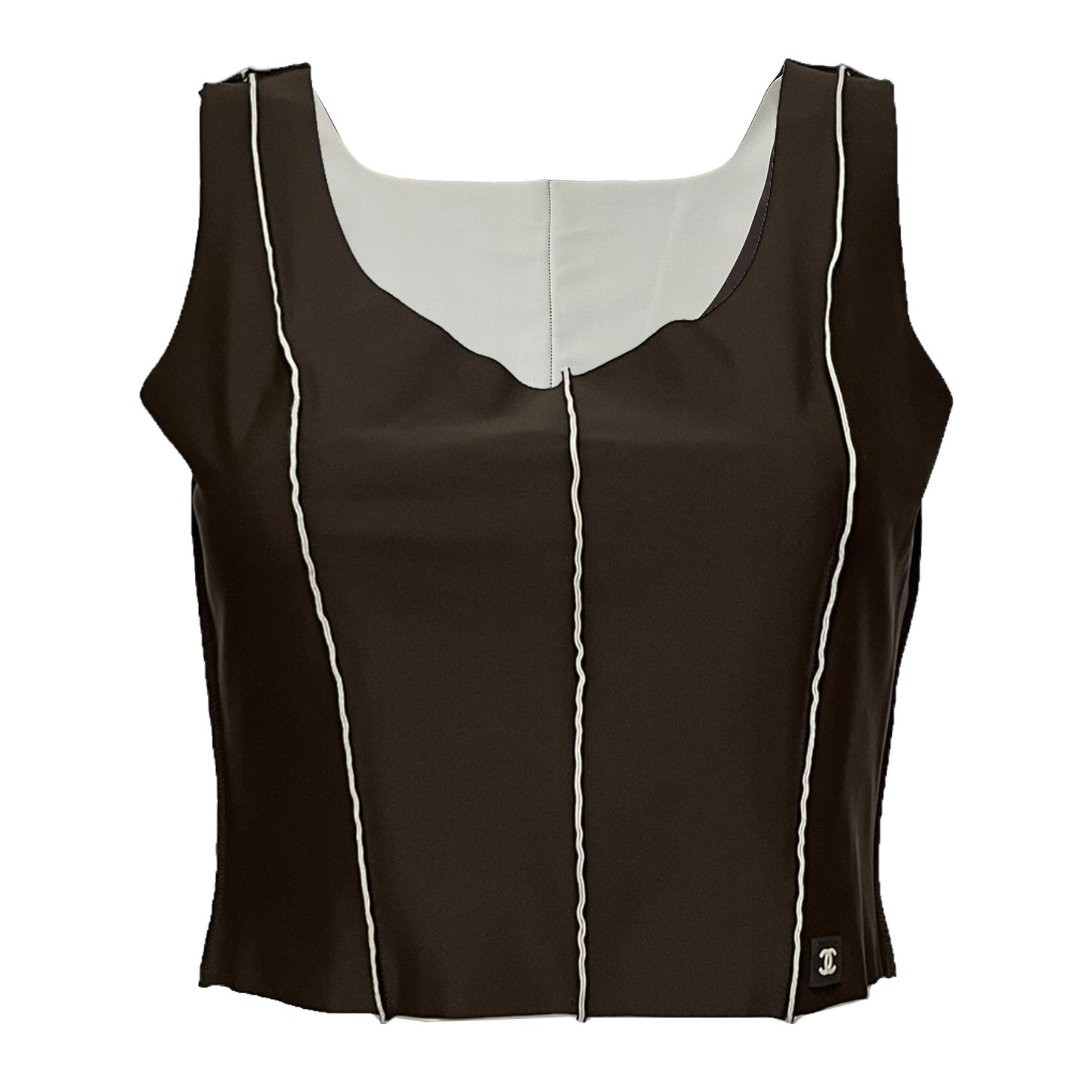 CHANEL Spring Summer 1999 Sleeveless Bustier Top