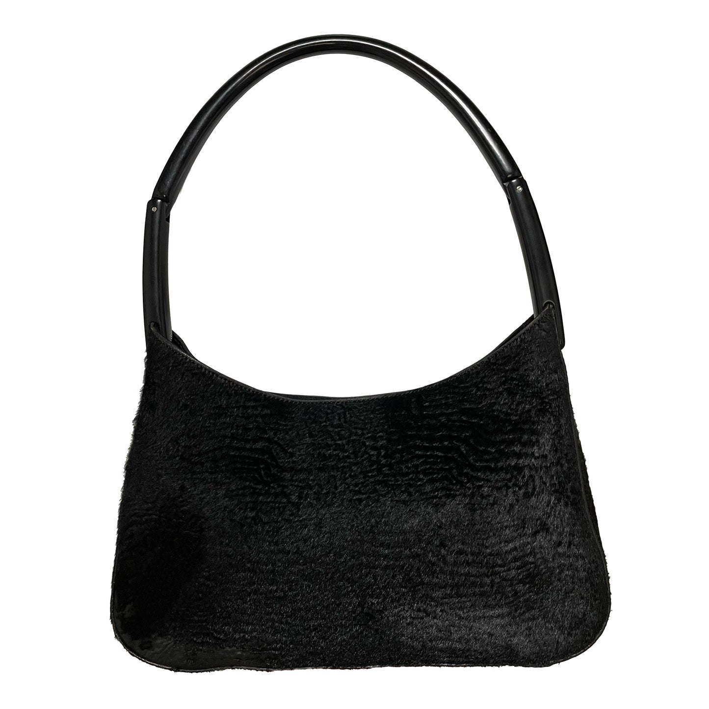 PRADA Unborn Calf Fur Hand Bag