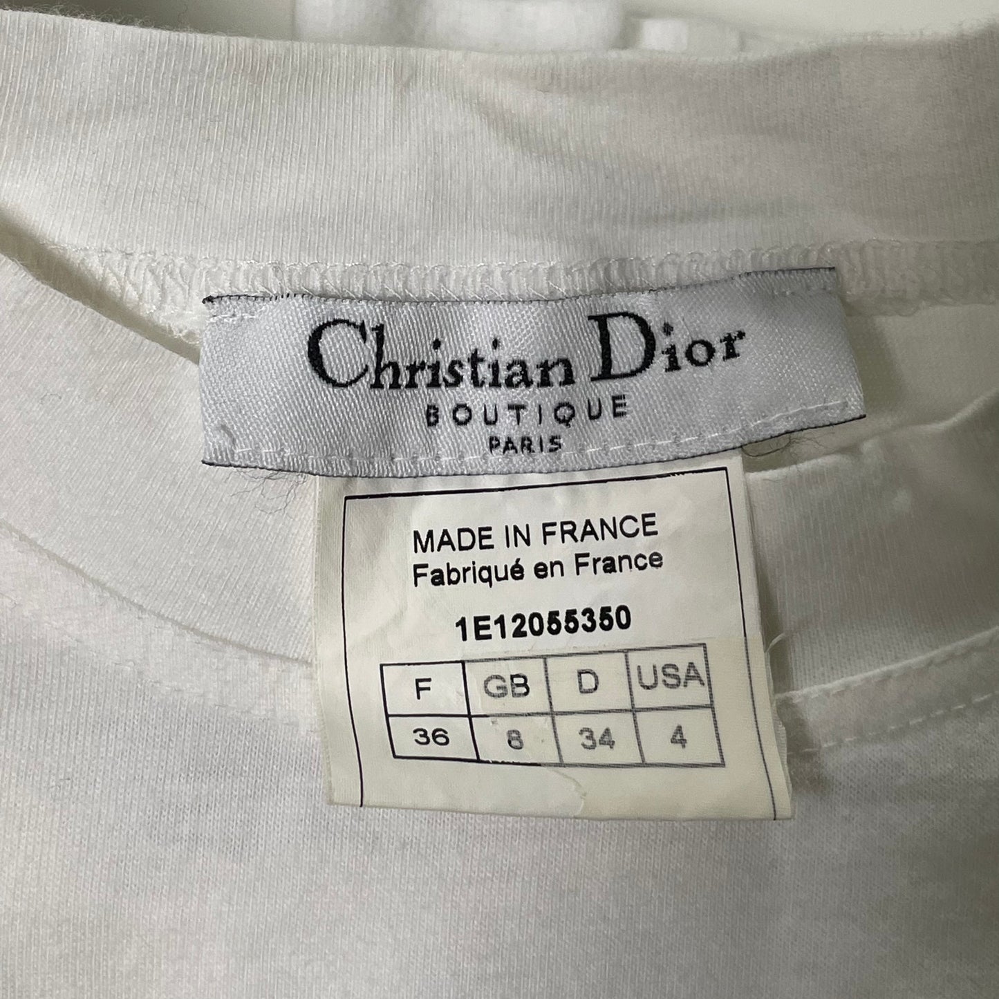 CHRISTIAN DIOR Spring Summer 2001 "Miss Diorella" Patch T-Shirt