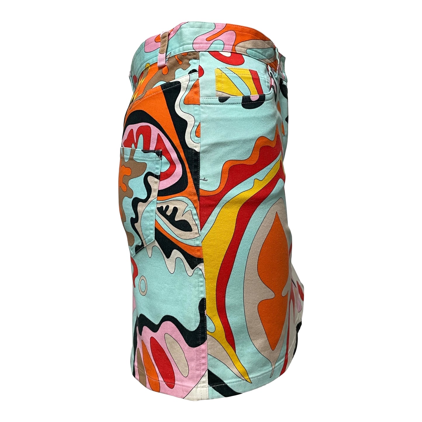 EMILIO PUCCI Spring Summer 2005 High Waisted Print Mini Skirt
