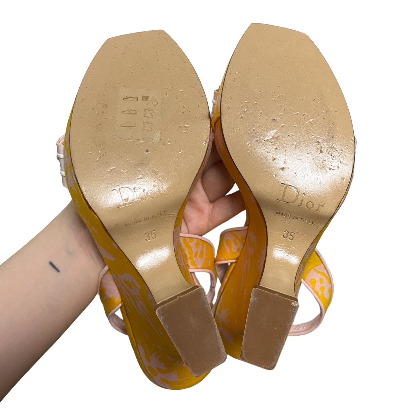 CHRISTIAN DIOR Spring Summer 2004 Surf Chick Floral Print Sandals