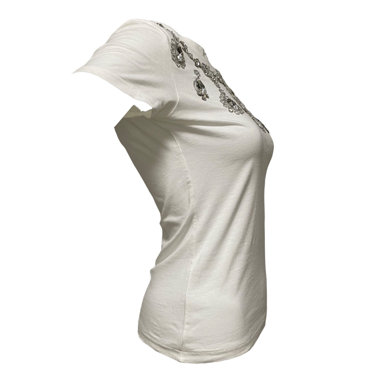 CHRISTIAN DIOR Fall Winter 2002 Crystal Embellished T-Shirt