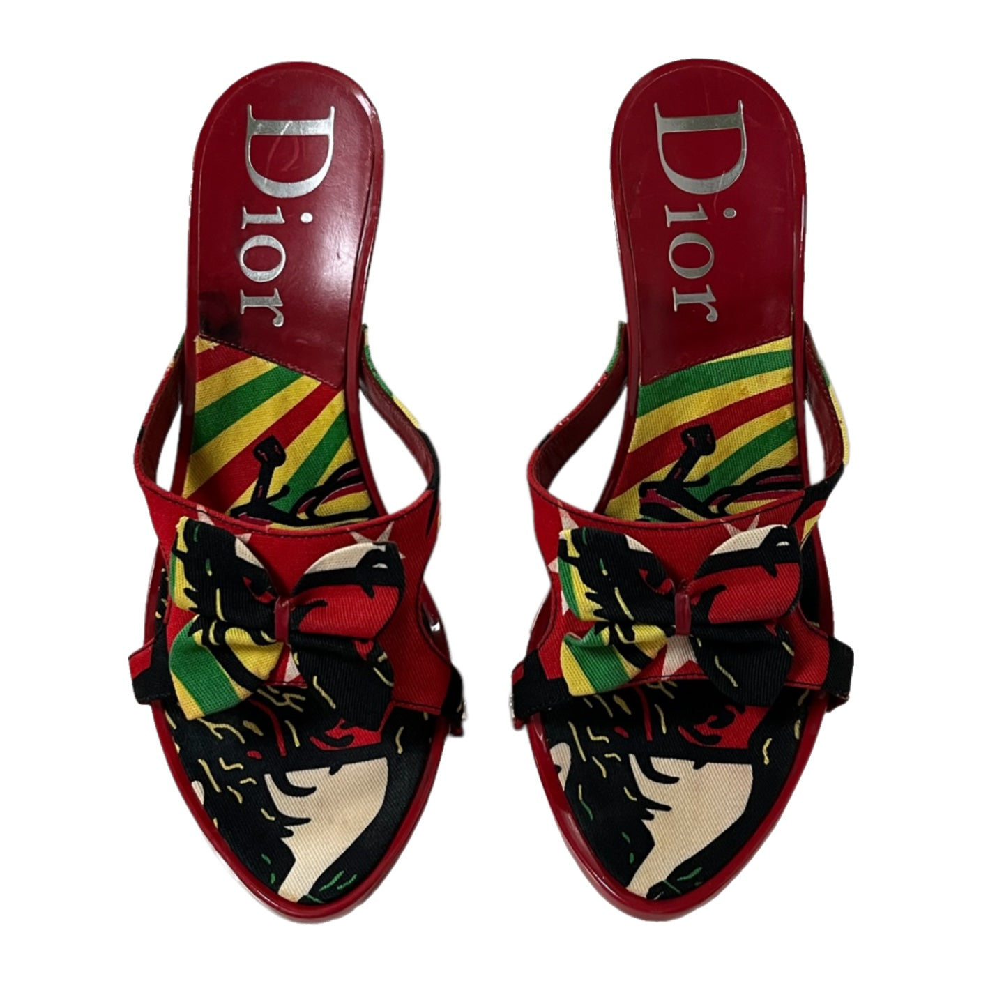 CHRISTIAN DIOR Spring Summer 2004 Rasta Mania Sandals