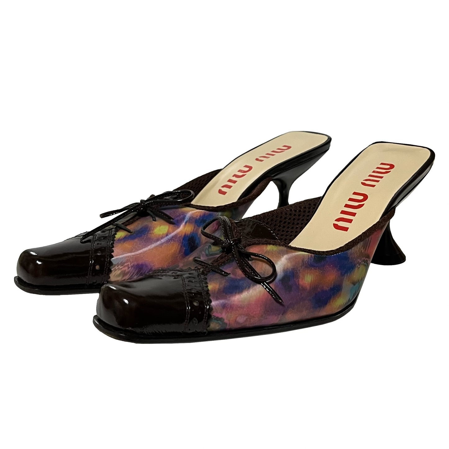 MIU MIU Fall Winter 1999 Holographic Mesh Mules
