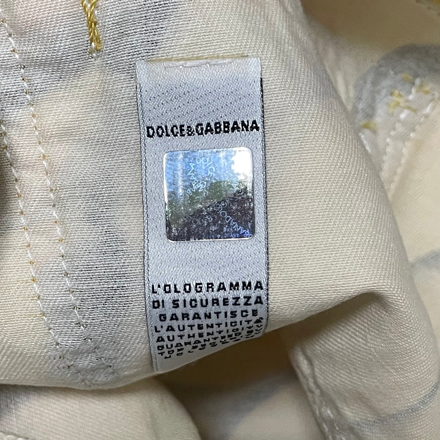 D&G Banana Print Cropped Pants