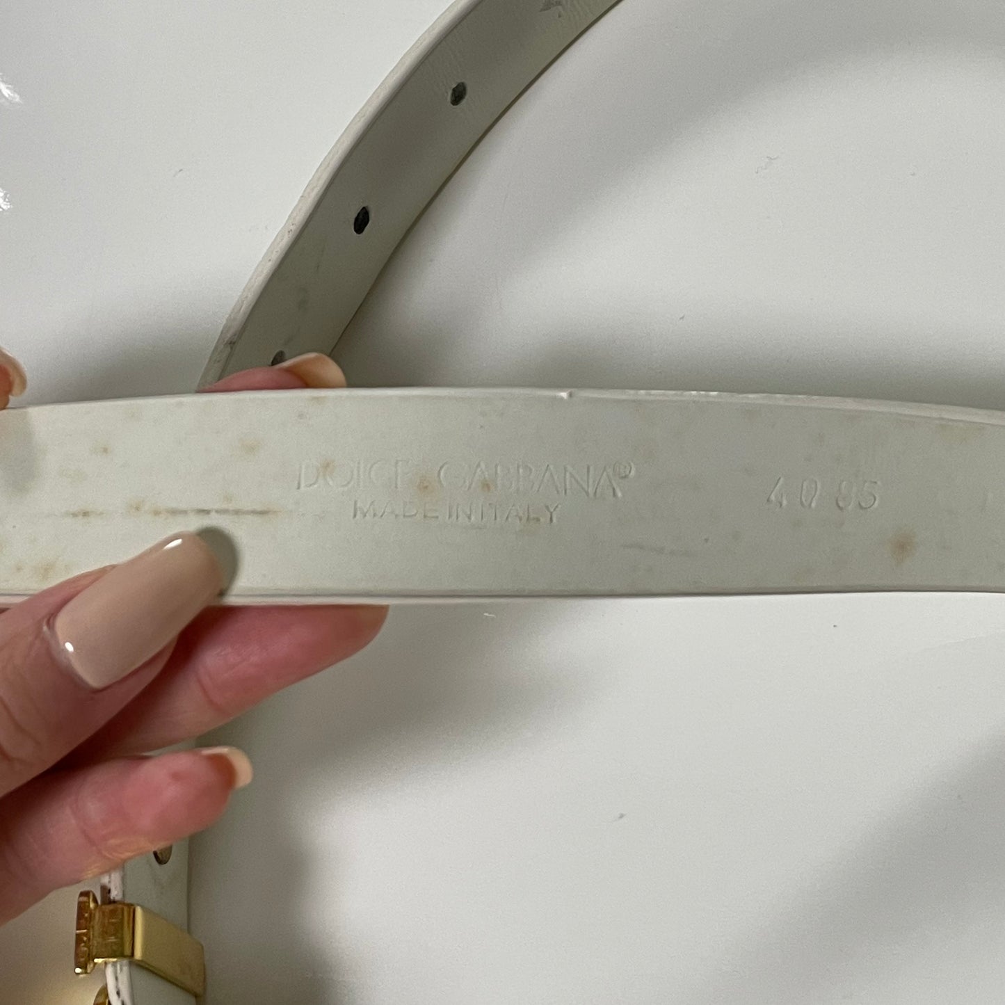 DOLCE&GABBANA Spring Summer 2003 "Love" Leather Belt