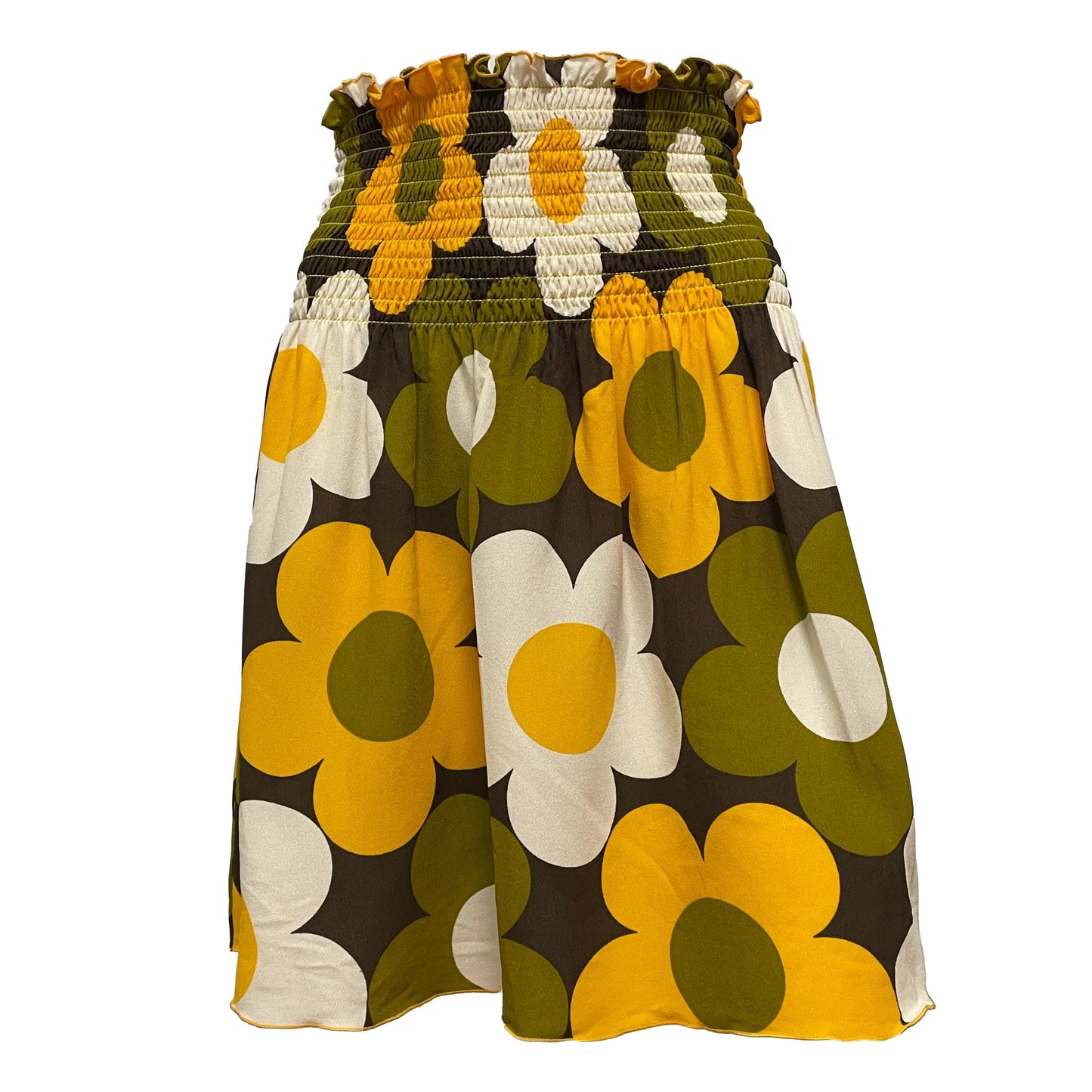 CELINE Spring Summer 2002 Flower Flared Midi Skirt